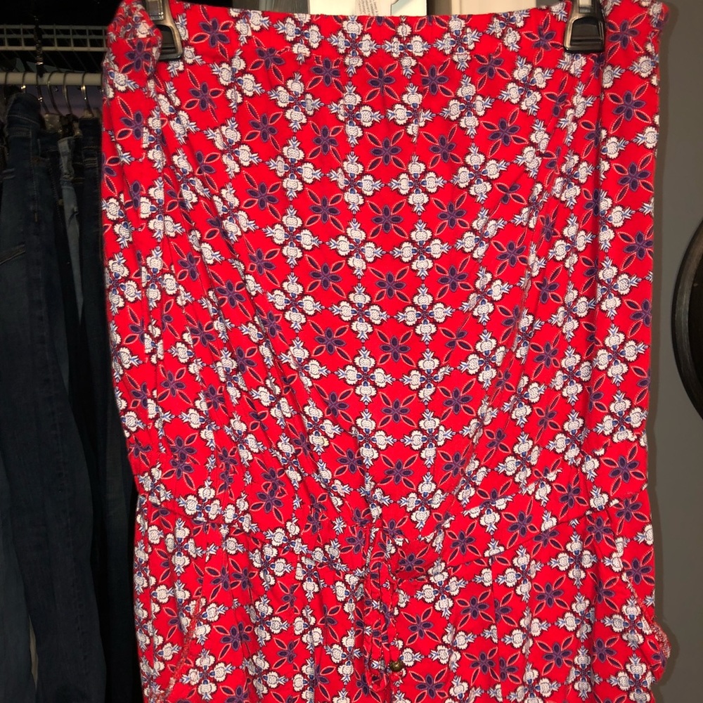 Red white and blue romper